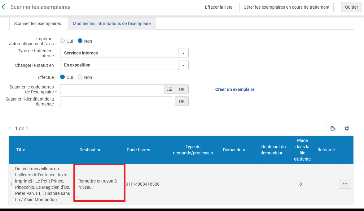 Supprimer un traitement Wiki BU